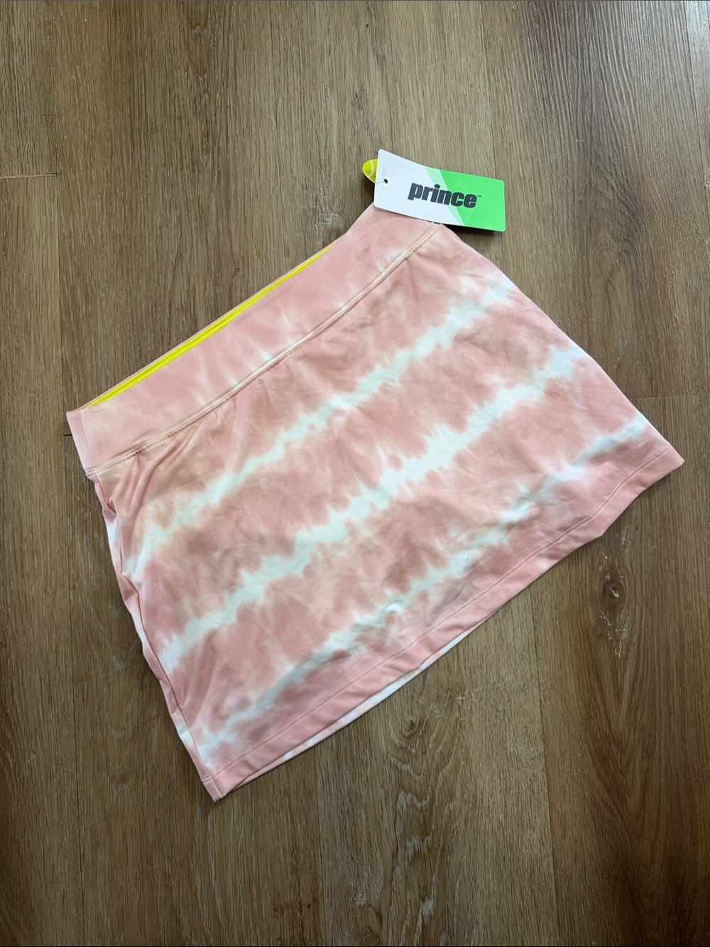 Prince Pink and White Tie-Dye A-Line Skirt